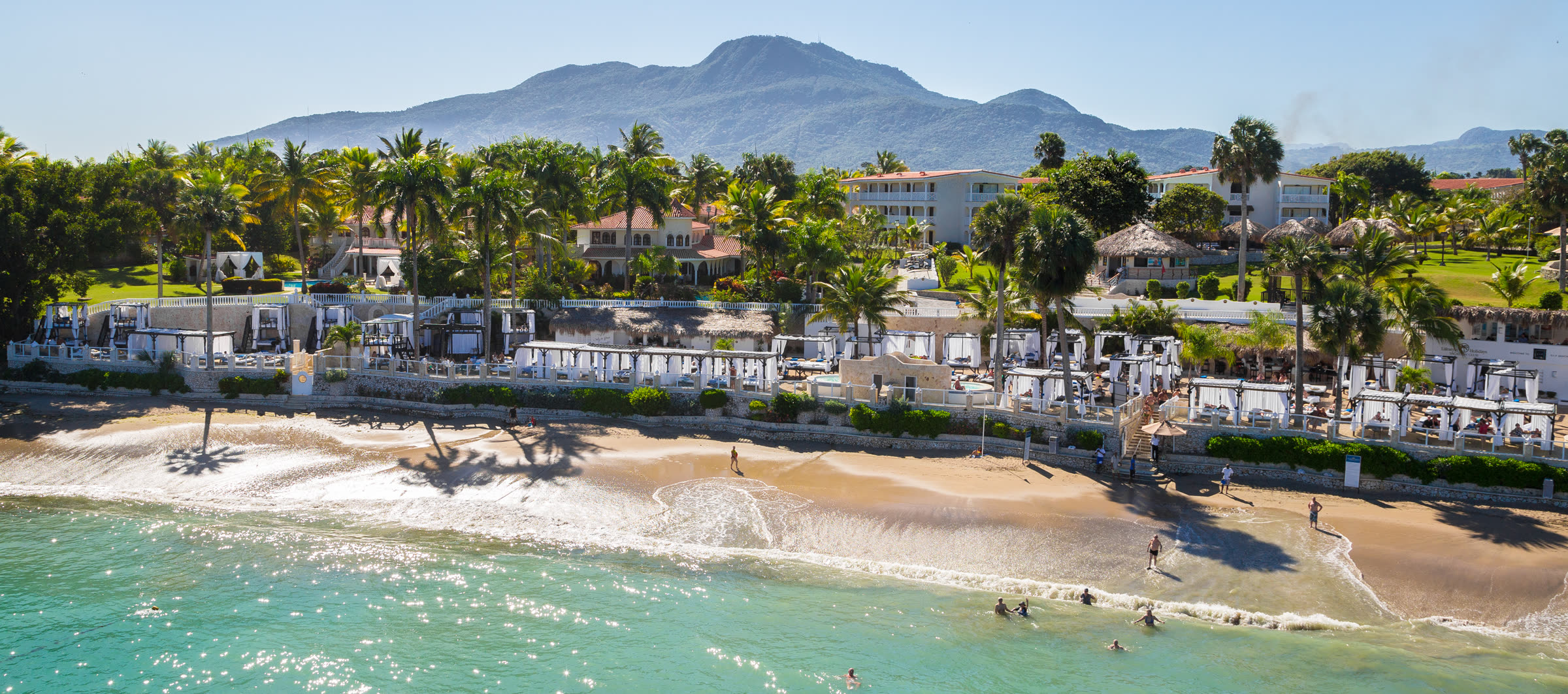 Cofresí beach at Lifestyle Holidays with mountains beyond